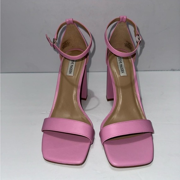 Steve Madden Women's Tiaa Two-Piece Dress Sandals - Pink Leather 10m - Picture 7 of 8